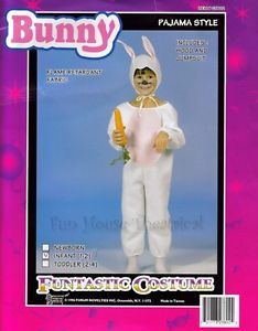 Easter Bunny Halloween Costume Pajama Style Jumpsuit Infant Toddler 23802