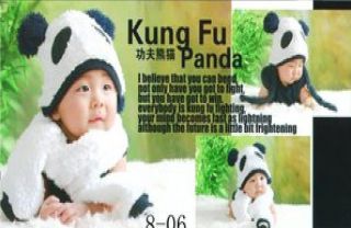 Lot Baby Infant Toddler Panda Bamboo Photography Costume Prop Newborn Memory New