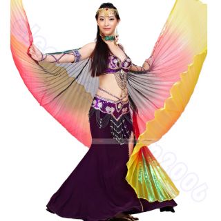 Belly Dance Costume Isis Wings Professional 9 Colors Gradient Colors