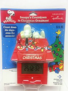 Hallmark 2011 Peanuts Snoopy's Countdown to Christmas Electronic Ornament New