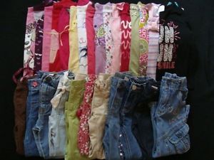 Huge Used Toddler Baby Girl 3T 36 Months Fall Winter Clothes Outfits Jeans Lot