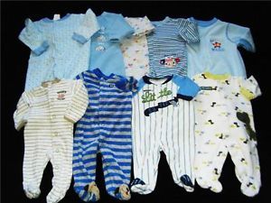 Baby Boy Newborn NB 0 3 Months Sleepwear Sleeper Pajama Clothes 0 M Month 0 3