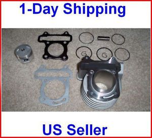 60cc Big Bore Kit Cylinder Head Piston Rings Set Chinese Scooter Moped Engine 50