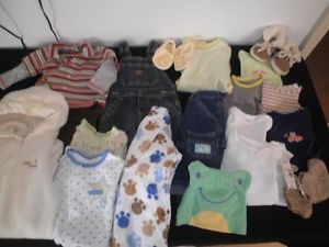 Lot 20 Piece Newborn Baby Boy Clothes Size 3 Month OshKosh Arizona Carters