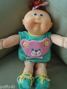 Cabbage Patch Kids Hasbro 1989 Baby About 14" Original Clothes Booties