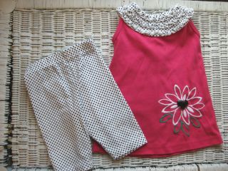 Boutique Toddler Girls Pink Outfit Size 24 Months 2T Spring Summer Clothes
