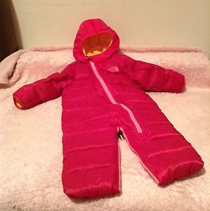 The North Face Pink One Piece Infant Baby Bunting Coat 6 12 Months