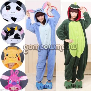 Milk Cow Panda Stitch Stitch Pikachu Dinosaur Anime Costume Cosplay Pyjamas