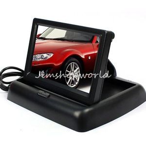4 3" TFT LCD Color Collapsible Car Rearview Monitor for DVD Camera GPS Low Price