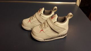 Nike Air Jordan Flight 45 TD Infant Girls White Pink Grey 364759 120 Size 4c