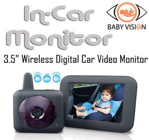Baby Monitor Camera Home Car Wireless 3 5" Colour Screen Rechargeable