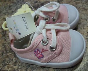 My Way Babies Doll Clothing Geppeddo Pink Tennis Shoes Butterfly or Reborn
