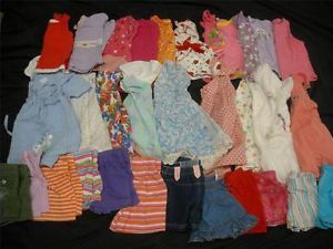 Huge 40 Lot Toddler Girls Size 3T Spring Summer Clothes Lot Dresses Shorts Shirt