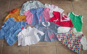10 Vintage Girls Baby Doll Clothes Top Blouse Smock Hollywood Needlecraft Penney