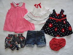 Lot of 5 Baby Girl Clothing Items Size 6 9 Months