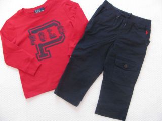 Baby Boy's Polo Ralph Lauren Shirt and Pants Set 18 Months $57 Free SHIP