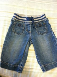 Mini Boden Girls Denim Cropped Pants 2 3 Y