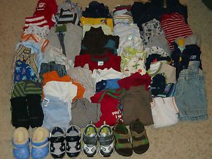 Huge Boys Infant Baby Clothing Lot 6 9 Months 6 9 6 12 Months Name Brands