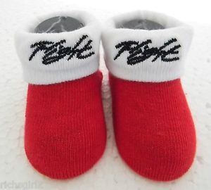 Nike Air Jordan Infant Baby Boys Booties Crib Shoes Red White Newborn 0 6M