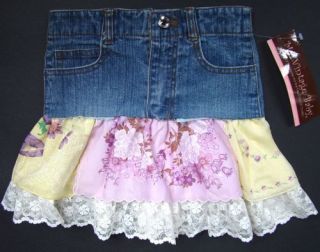 My Vintage Baby Boutique Girls 3 Skirt Handkerchief