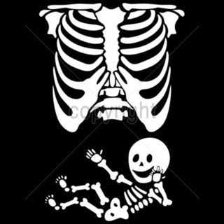 Maternity Mom Skull Skeleton Mother Baby Child Humor Pregnant Funny T Shirt Tee