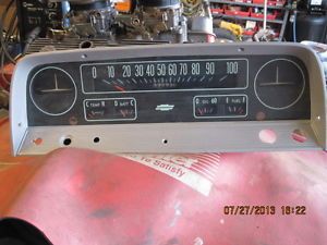 1964 65 66 Chevy Truck Speedo Instrument Cluster w Gauges Custom Pickup
