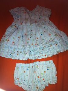 3 6mo Blue Baby Girl Dress w Bloomers