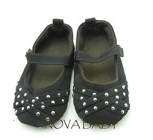 Shinny Metal Button Black Bow Princess Girl Shoes Toddler Shoes Baby Girl Shoes