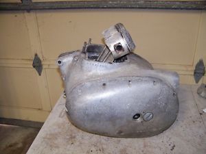 Vintage BSA Motorcycle A65 Engine Crank Case Assembly w Transmission