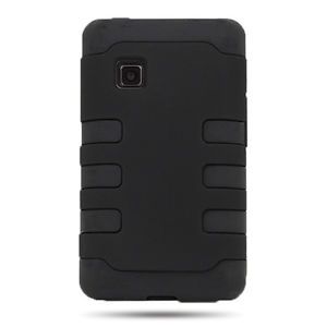 LG 840G Case Black PC TPU Skin Hybrid Phone Cover