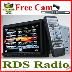 7''LCD Touch Screen in Dash CD DVD USB FM Car Player Car Radio Deck Rear Camera