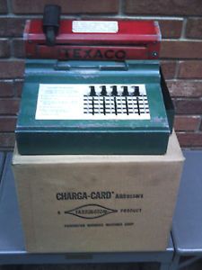 Vintage Texaco Credit Card Machine