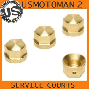 Crime Scene Choppers CSC 801 Brass Head Bolt Covers Set of 4