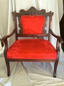 Antique Victorian Style Parlor Chair