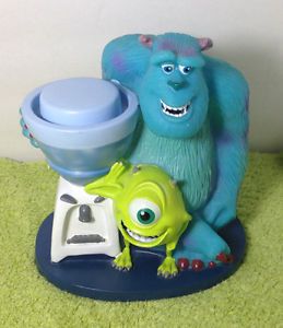Walt Disney Pixar Monsters Inc Sully Mike Dixie Cup Holder Dispenser 7 5" Tall