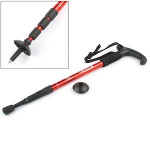 Adjustable Anti Shock Hiking Walking Stick Cane Pole Trekking Crutches