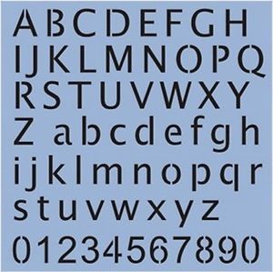 26 PC Alphabet Number Letter Stencil Template Paint Sign Party Custom 002092Y L