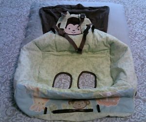 Seat Cover Shopping Cart High Chair Monkey Jungle Animals