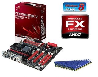 AMD FX 8350 Eight Core CPU Crosshair Motherboard 32GB DDR3 Memory RAM Combo Kit