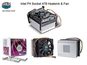 Cooler Master Intel P4 Socket 478 Aluminum Heatsink CPU Cooling Fan 3 2GHz New