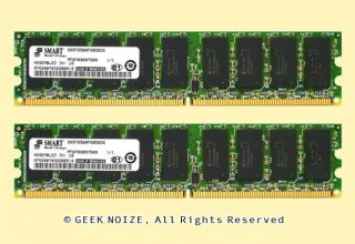 ECC Unbuffered RAM 4GB 2X 2GB PC2 4200E DDR2 Memory Fits HP XW4300 XW4400 XW4600
