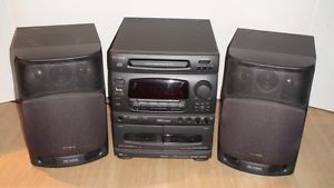 Aiwa NSX 430 Digital Audio System Home Stereo CD Cassette Radio with Speakers