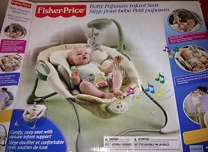New Fisher Price Baby Papasan Vibrating Infant Seat Chair $79