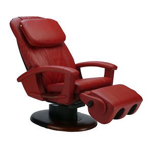Red Leather HT 135 Human Touch Massage Chair Recliner F
