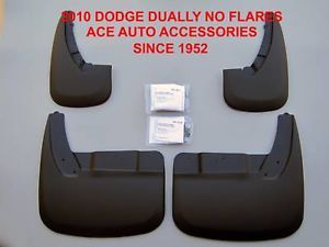 2010 2012 Dodge RAM Dually with Front Flares Custom Molded Mud Flaps 4 PC