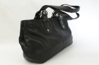 Coach Purse Soho Black Leather Tote Shoulder Handbag Bag Large K0820 F13109 