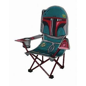 New Star Wars Boba Fett Folding Camping Chair Child Kid w Bag Lawn Picnic Gift