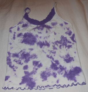 The Children's Place Stretch Purple White Tie Dye Sleeveless Top Size 3T