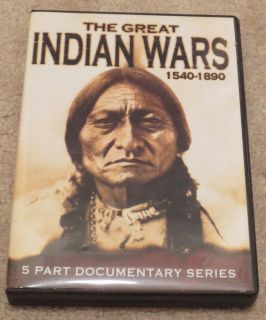 The Great Indian Wars 1540 1890 5 Part Documentary Series DVD