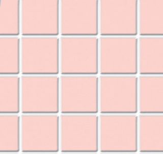 Doll House Mini Pink Tile Flooring Kitchen Bathroom Floor Sheet Size 11”w x 151